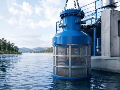 Filtro sumergible para agua de río