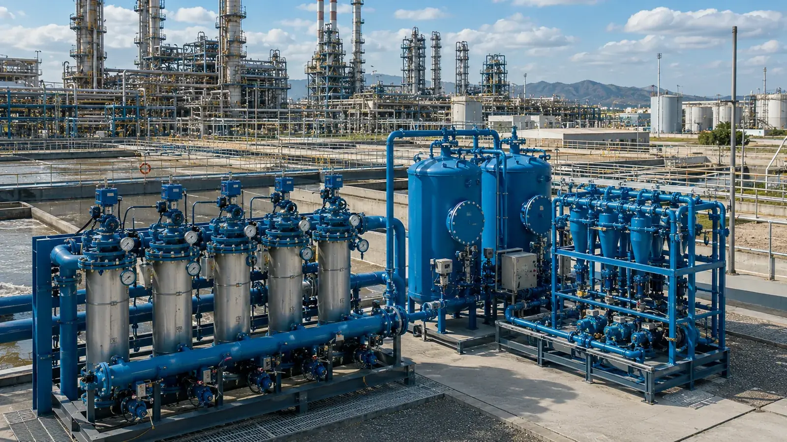 Tratamiento de efluentes industriales para adecuación de descarga