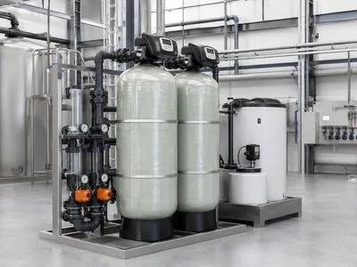 Sistema de ablandamiento de agua industrial