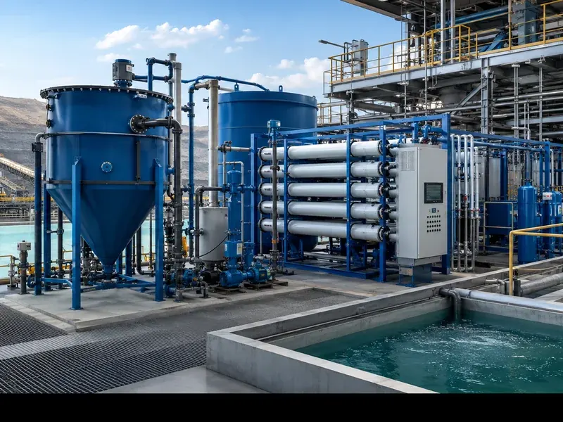 Concentrador purificador de aguas residuales para minería