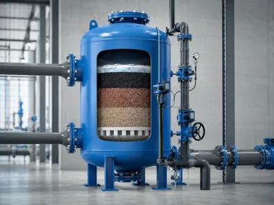 Filtro multimedia para agua de fracking