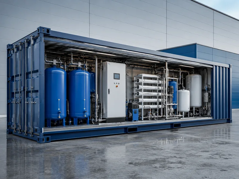 Planta de agua potable en contenedor